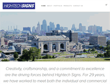 Tablet Screenshot of hightechsignskc.com